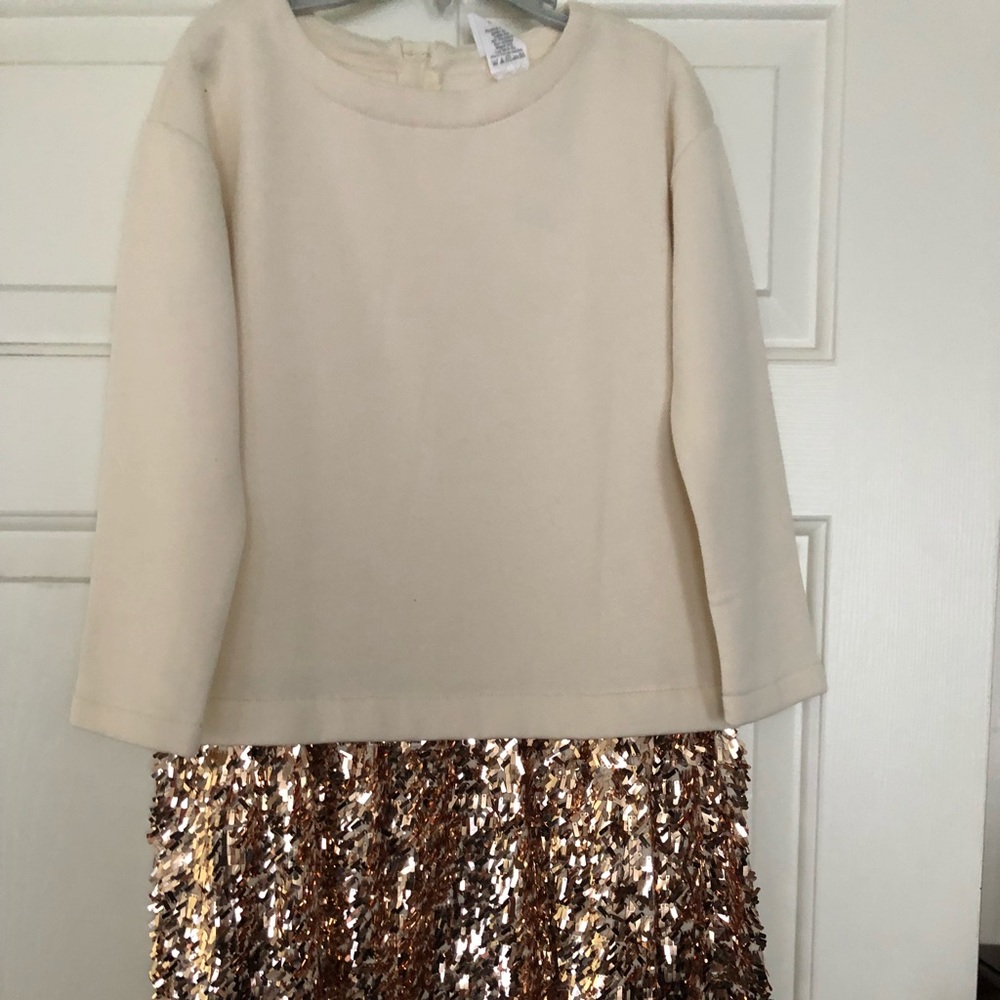 J crew/Crew Cuts Girls Sweatshirt Sequin Dress
